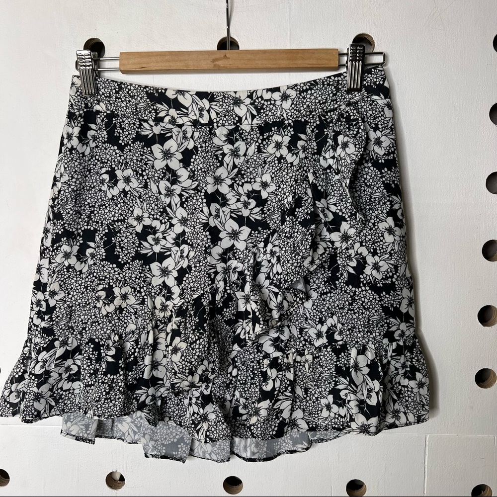 Parker Ruffle Floral Mini Skirt